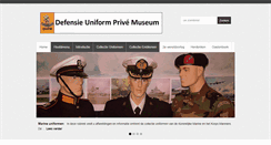 Desktop Screenshot of defensieuniformprivemuseum.nl