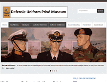 Tablet Screenshot of defensieuniformprivemuseum.nl